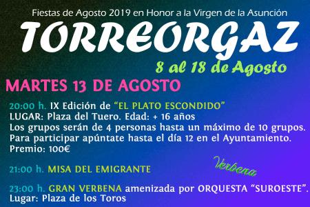 Martes 13 de Agosto 2019