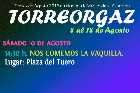 Sabado 10 de Agosto 2019 - Vaquilla Comida