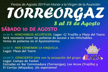 Sabado 10 de Agosto 2019
